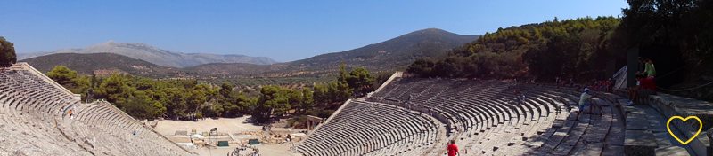 O Teatro visto de cima.